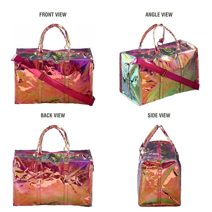 VOYAGER PARIS S’ENTRAÎNER HOLOGRAPHIC DUFFLE BAG