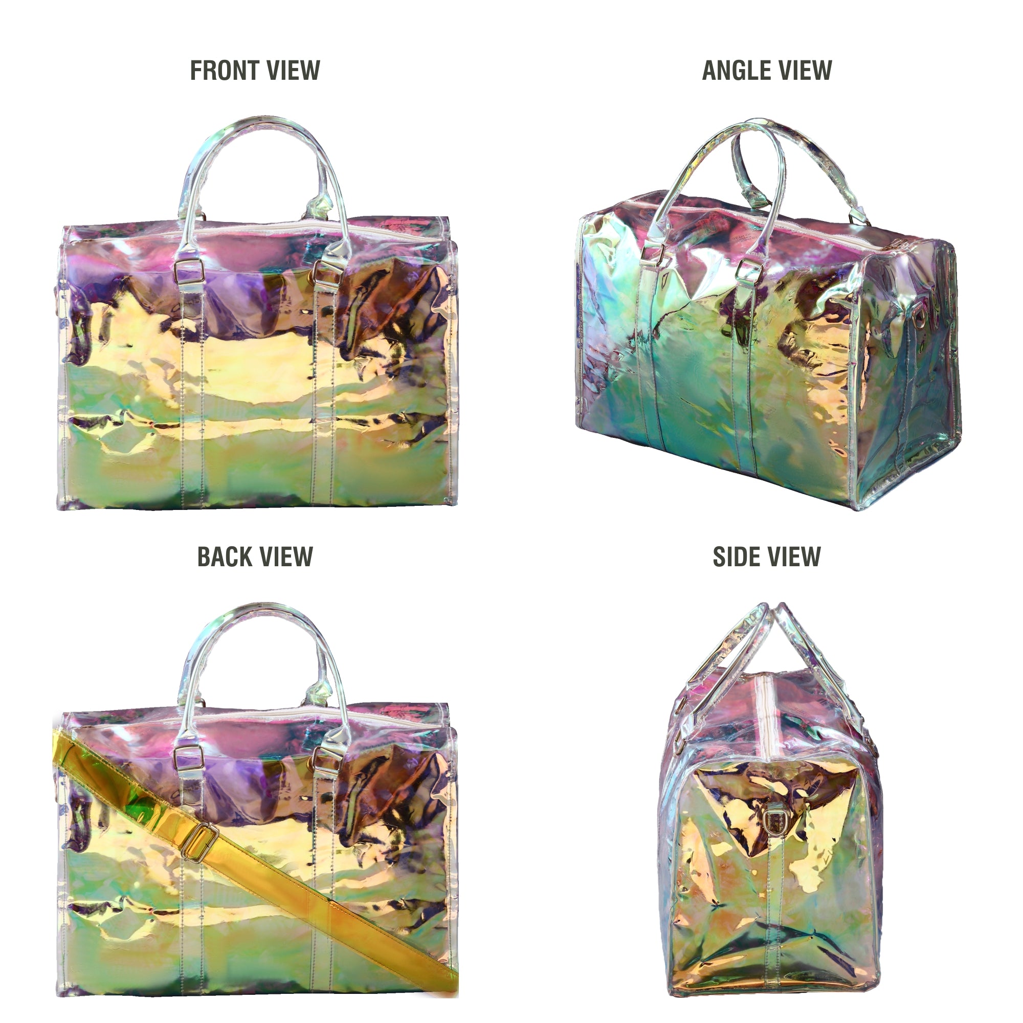 Holographic duffle bag online