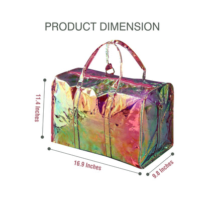 VOYAGER PARIS S’ENTRAÎNER HOLOGRAPHIC DUFFLE BAG