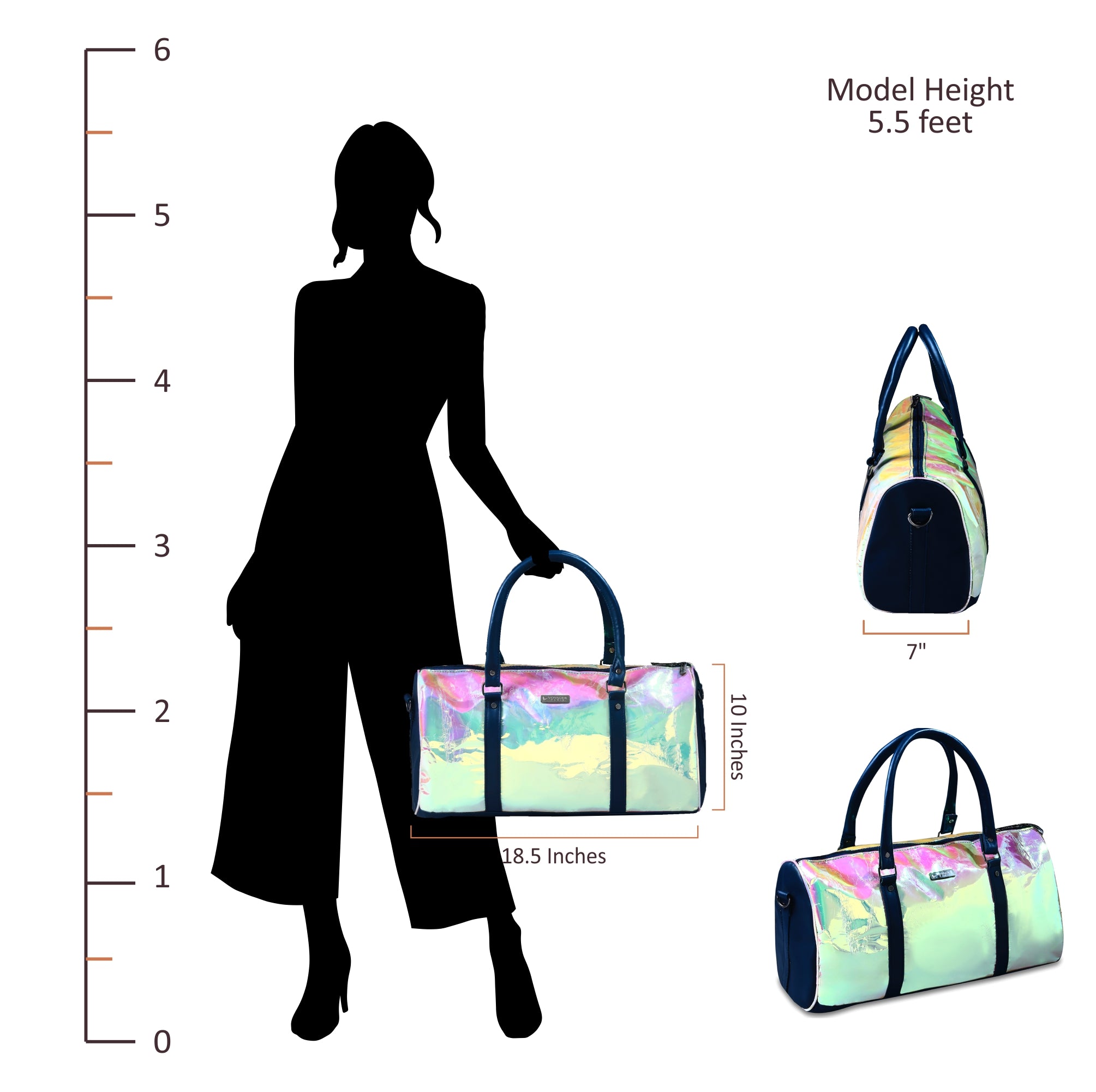 3 foot fashion duffle bag